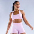 Sculpt Halter Bra (Baby Pink)