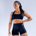 Sculpt Halter Bra (Jet Black )