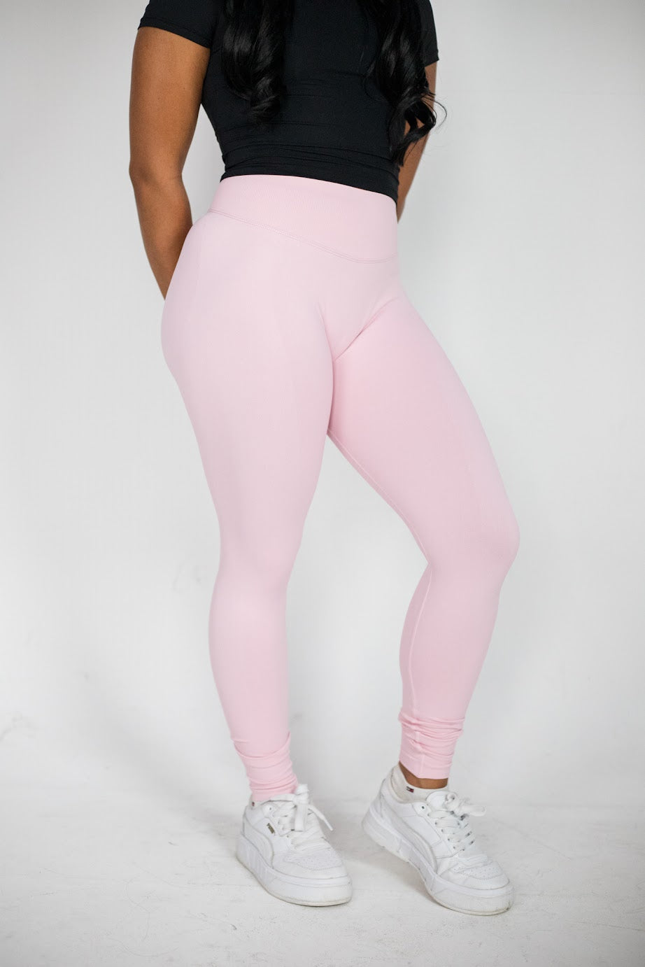 Sculpt Leggings (Baby Pink)