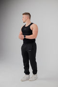Apex Ribbed Tank (Jet Black)
