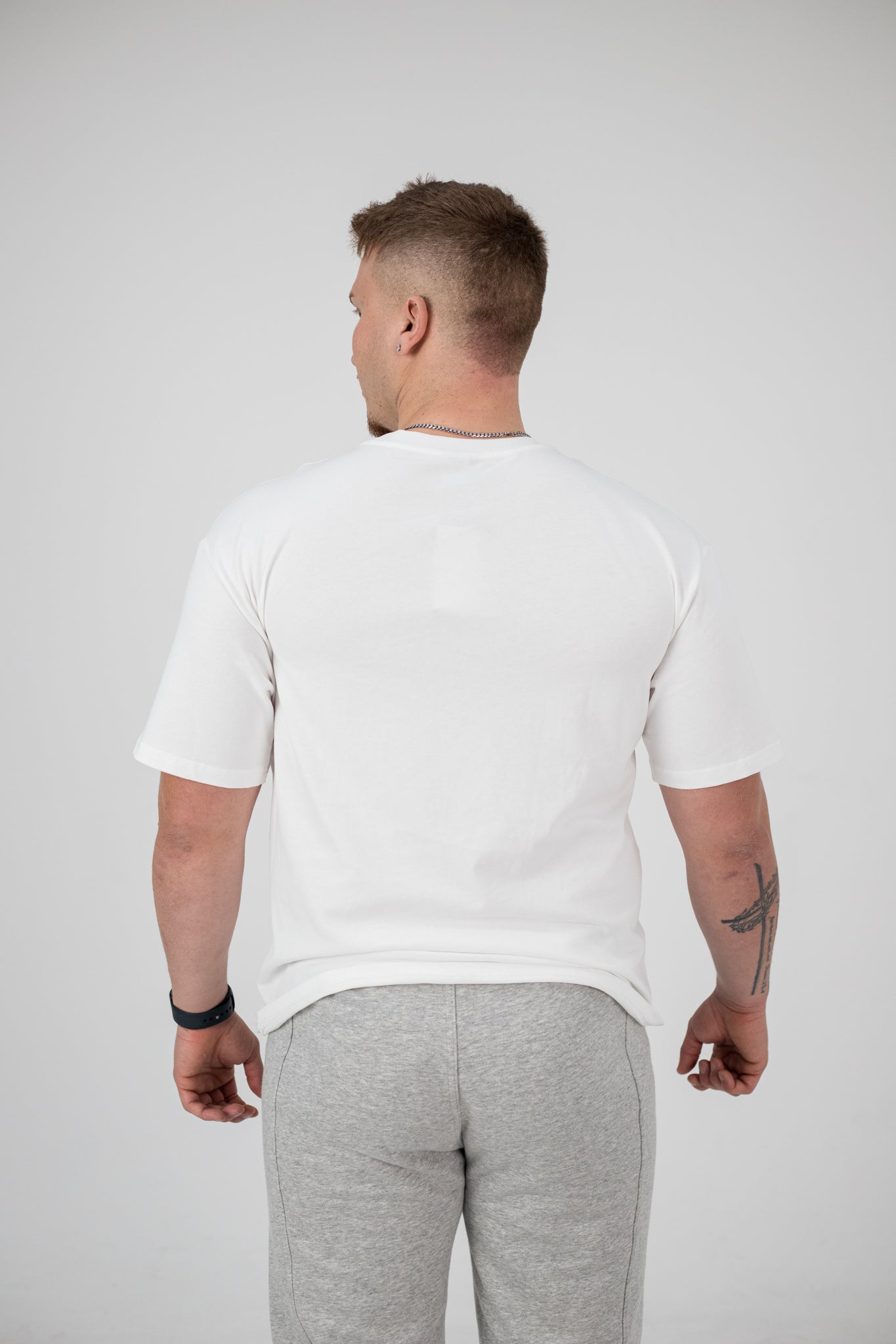 Core Oversized Tee - Men (Snow)