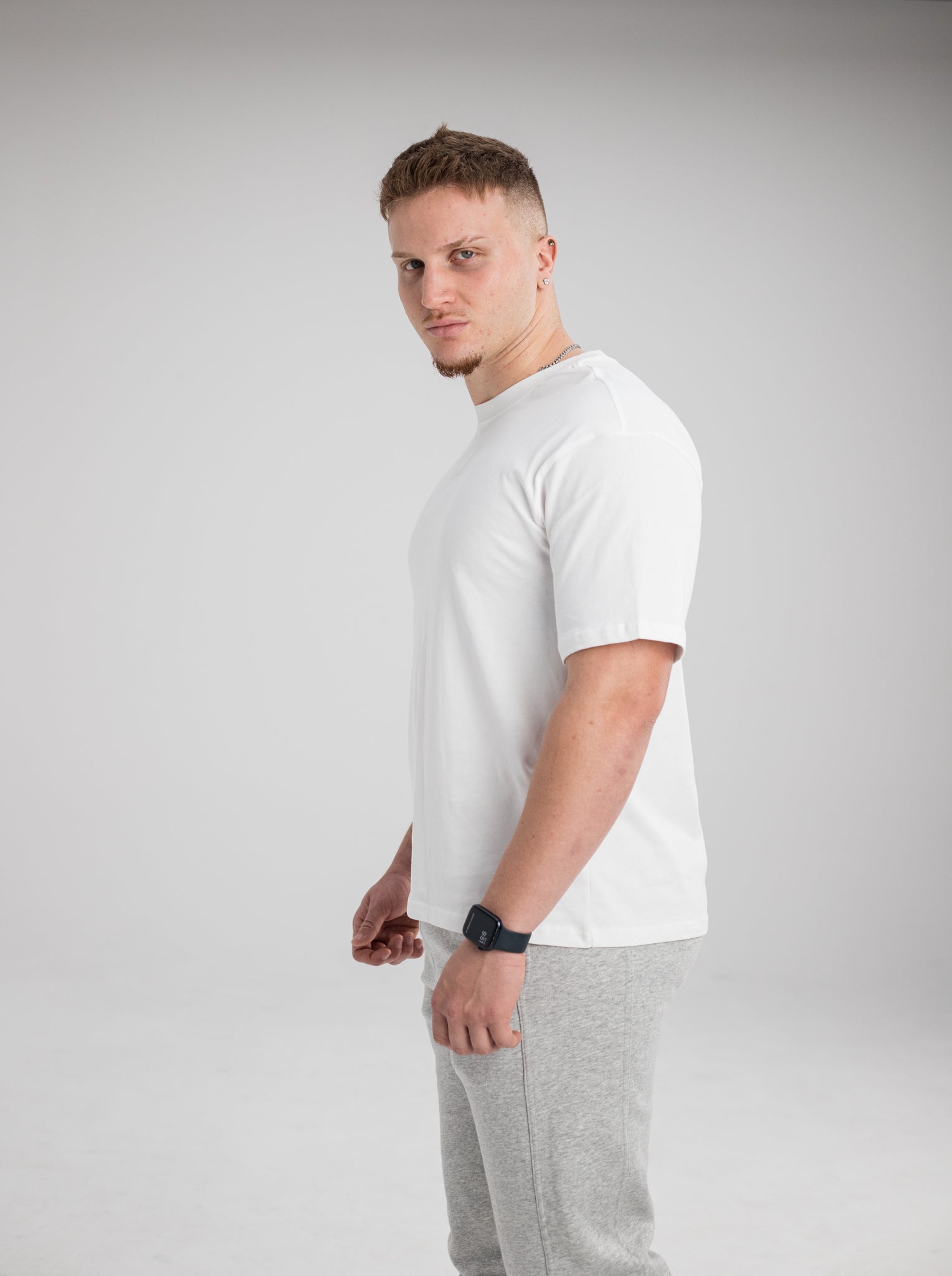 Core Oversized Tee - Men (Snow)