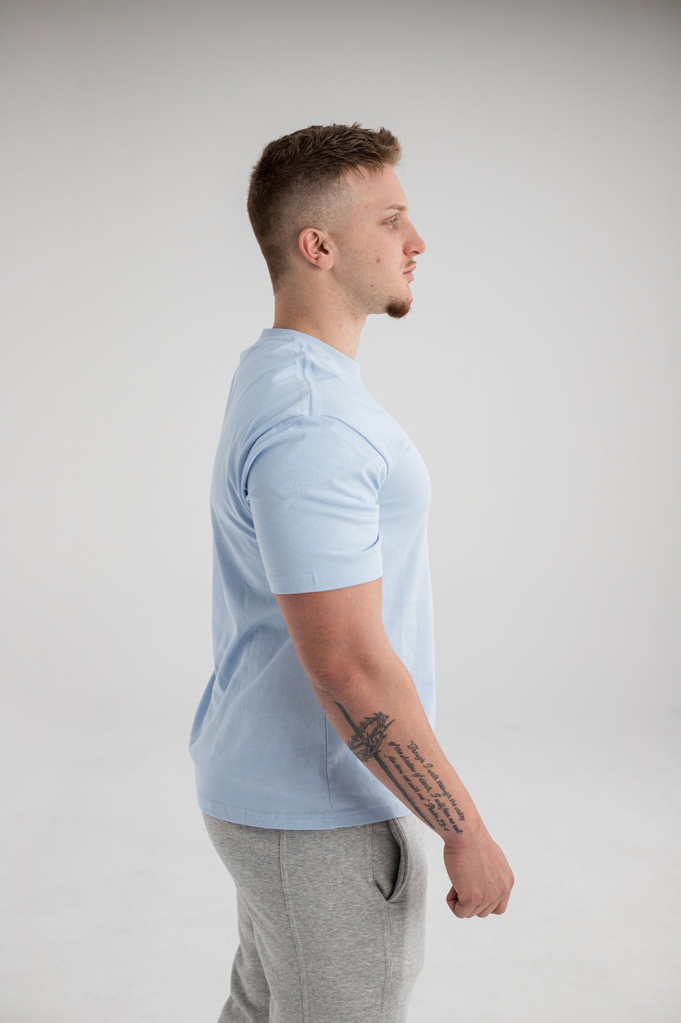 Core Oversized Tee - Men (Sky Blue)