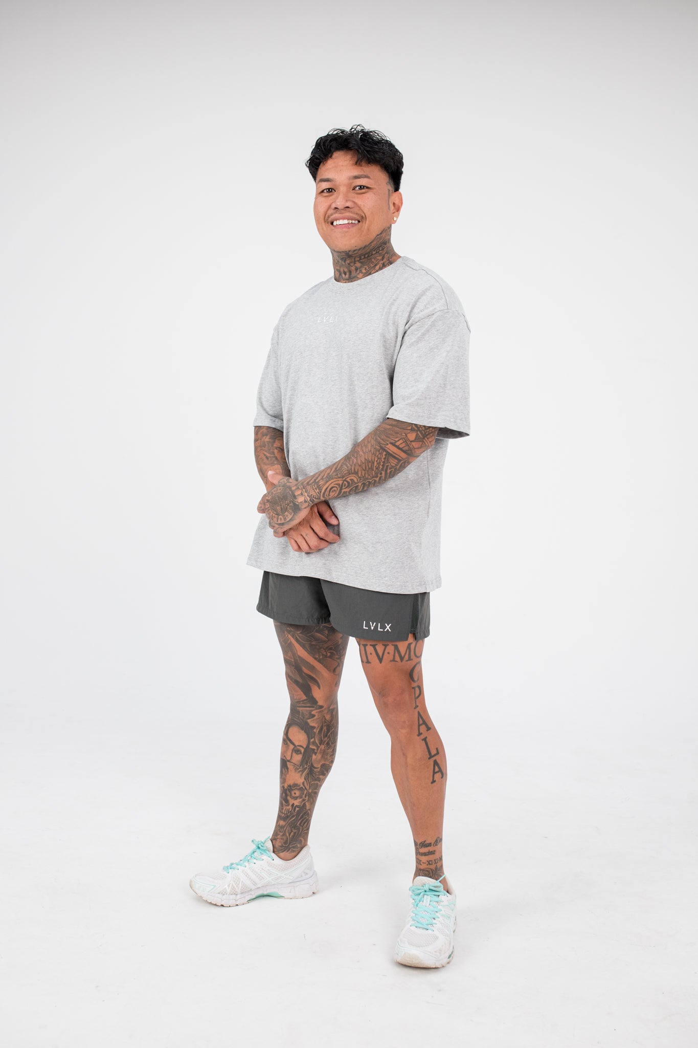 Core Oversized Tee - Men (Ash Grey)