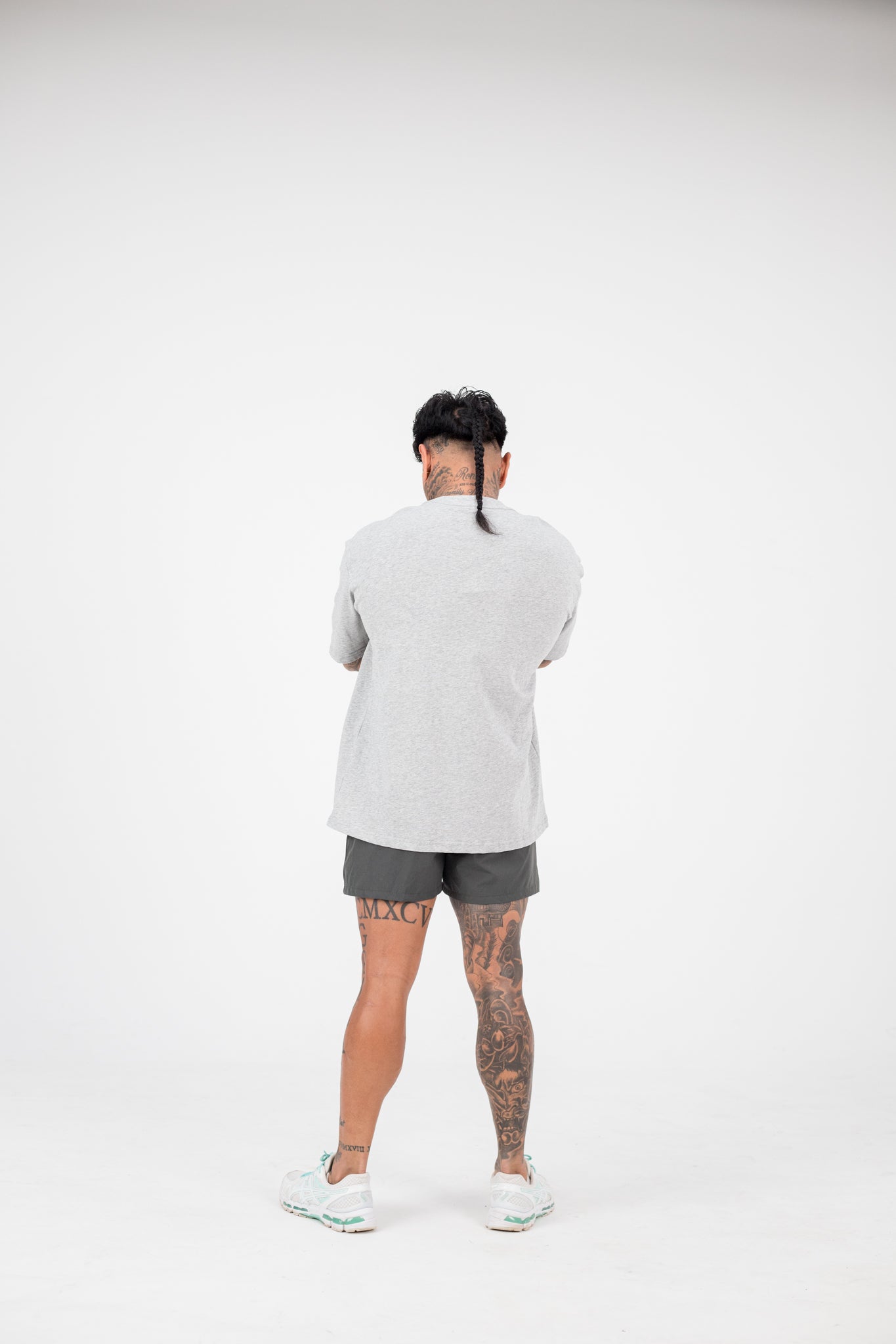 Core Oversized Tee - Men (Ash Grey)