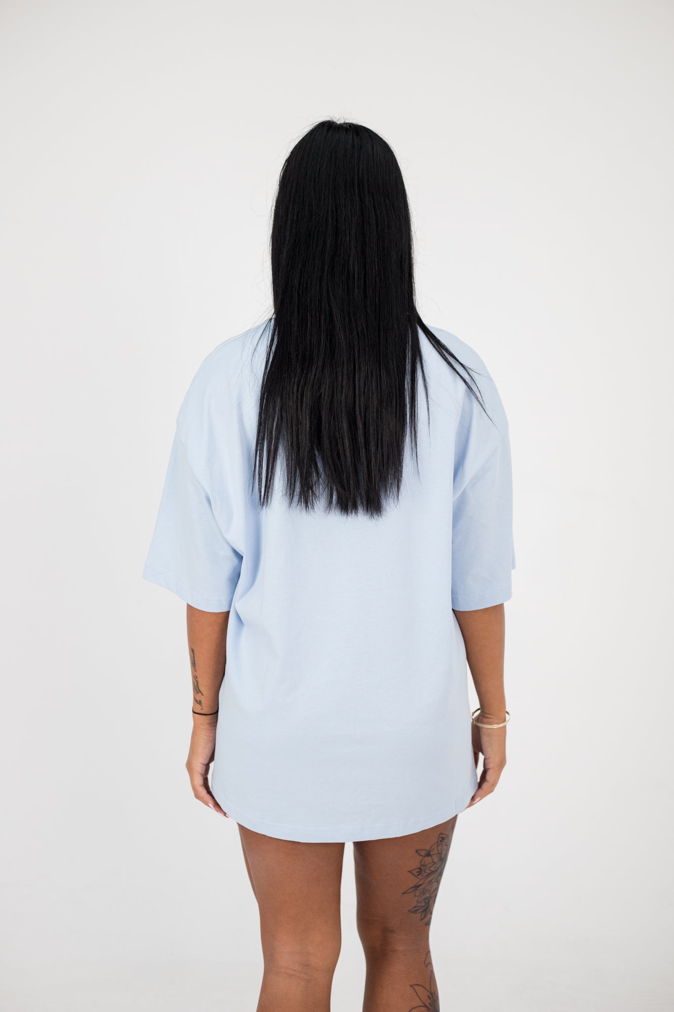 Core Oversized Tee - Women (Sky Blue)