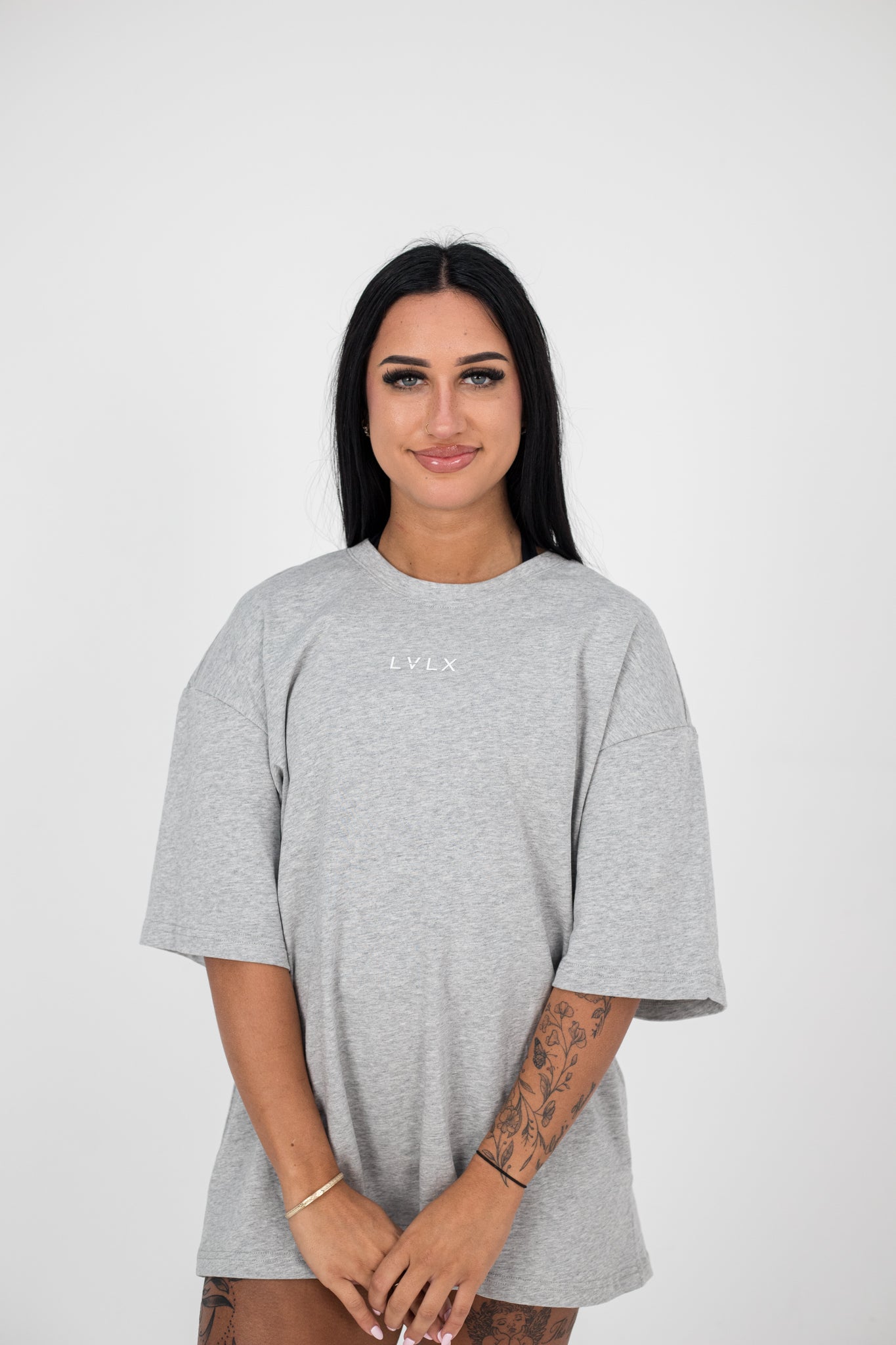 Core Oversized Tee - Women (Ash Grey)
