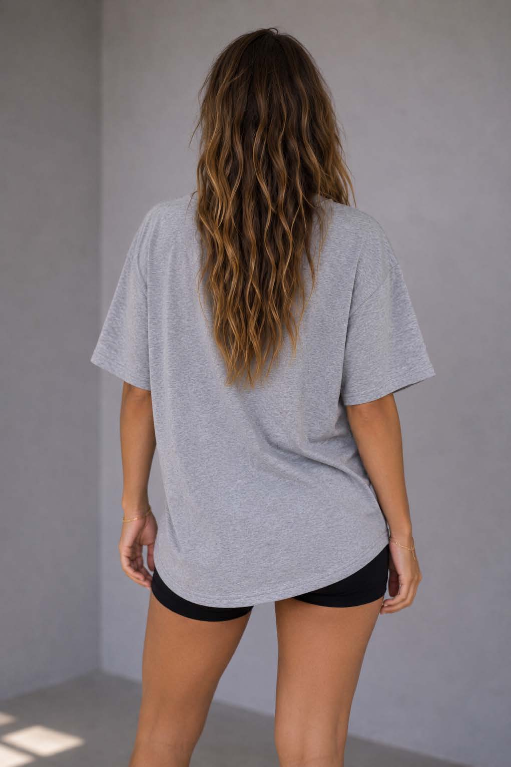 Core Oversized Tee - Women (Ash Grey)