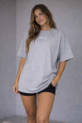 Core Oversized Tee - Women (Ash Grey)
