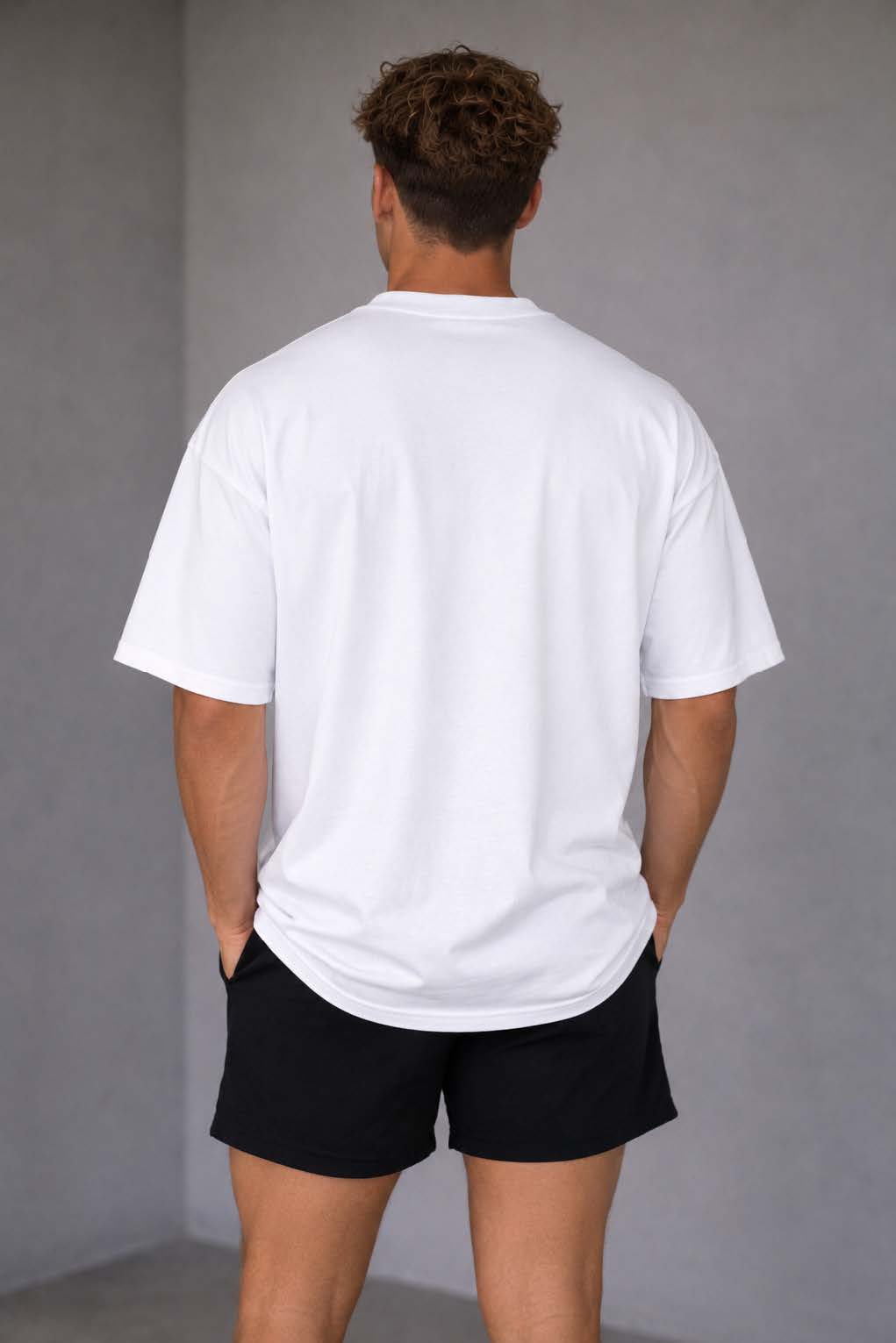 Core Oversized Tee - Men (Snow)