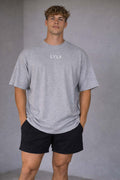 Core Oversized Tee - Men (Ash Grey)